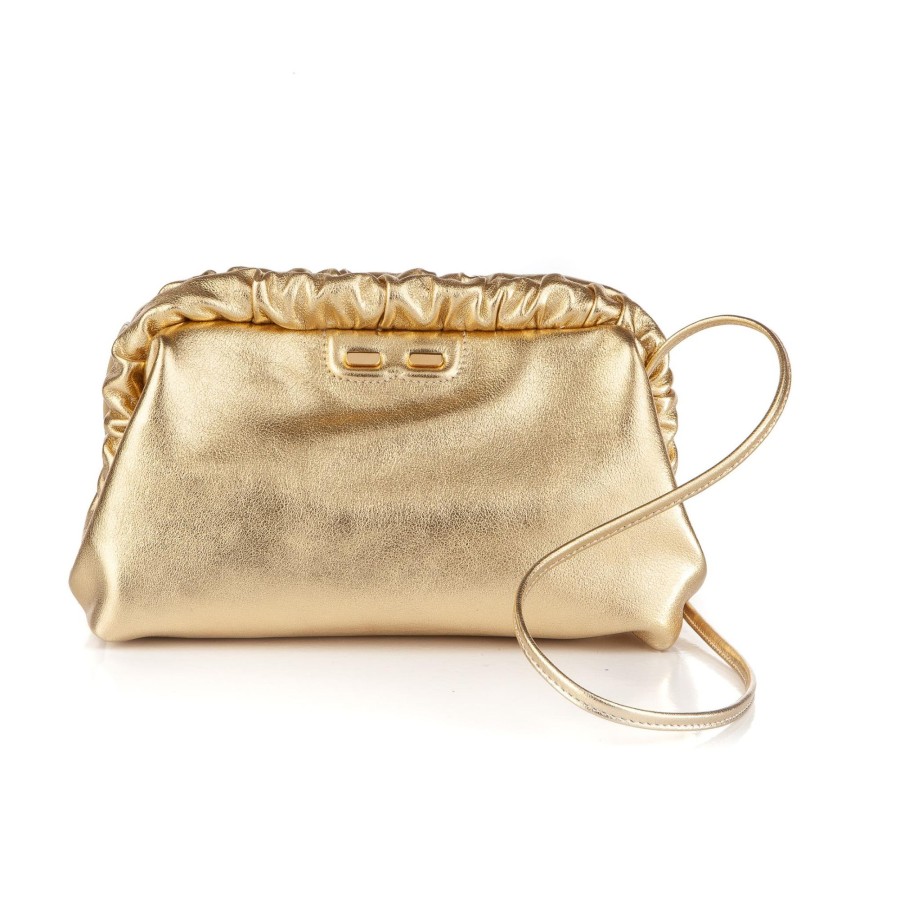 Women Bene Handbags | Carter In Metallic Gold