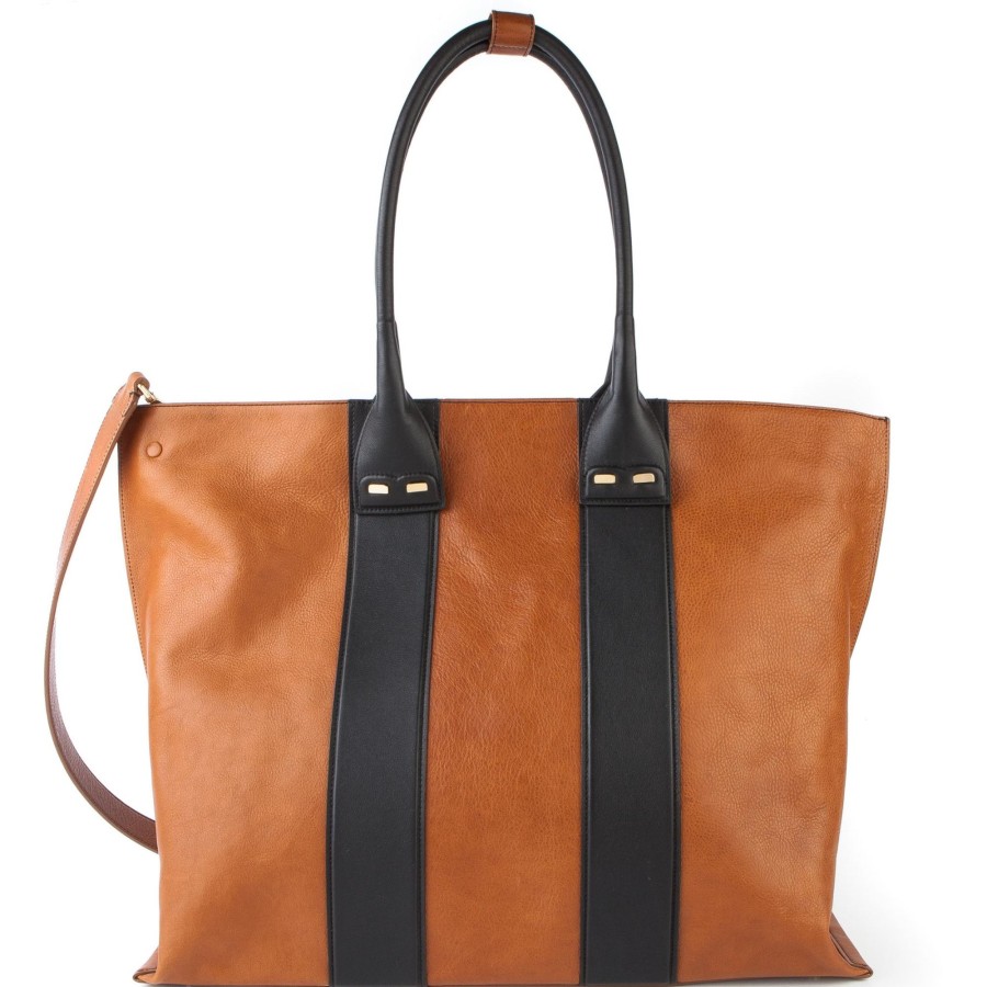 Women Bene Handbags | Stafford In Buffalo With Black Trim