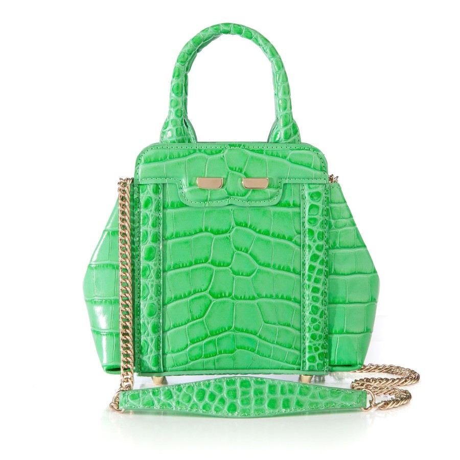 Women Bene Handbags | Mini Nott In Kelly Green