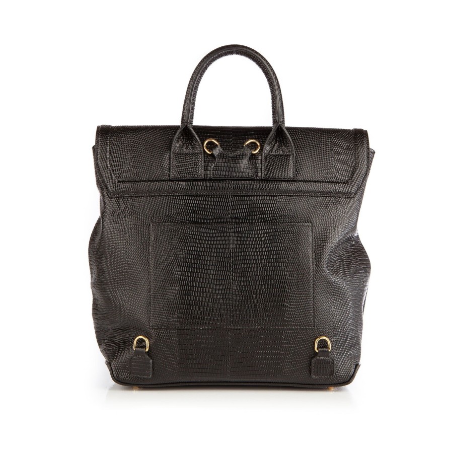 Women Bene Handbags | Blakemore In Black Lizard