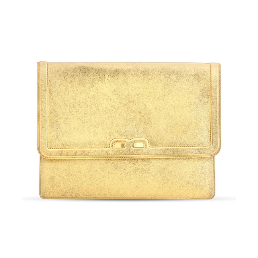 Women Bene Handbags | Caffery In Metallic Gold