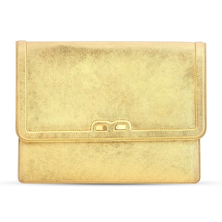 Women Bene Handbags | Caffery In Metallic Gold