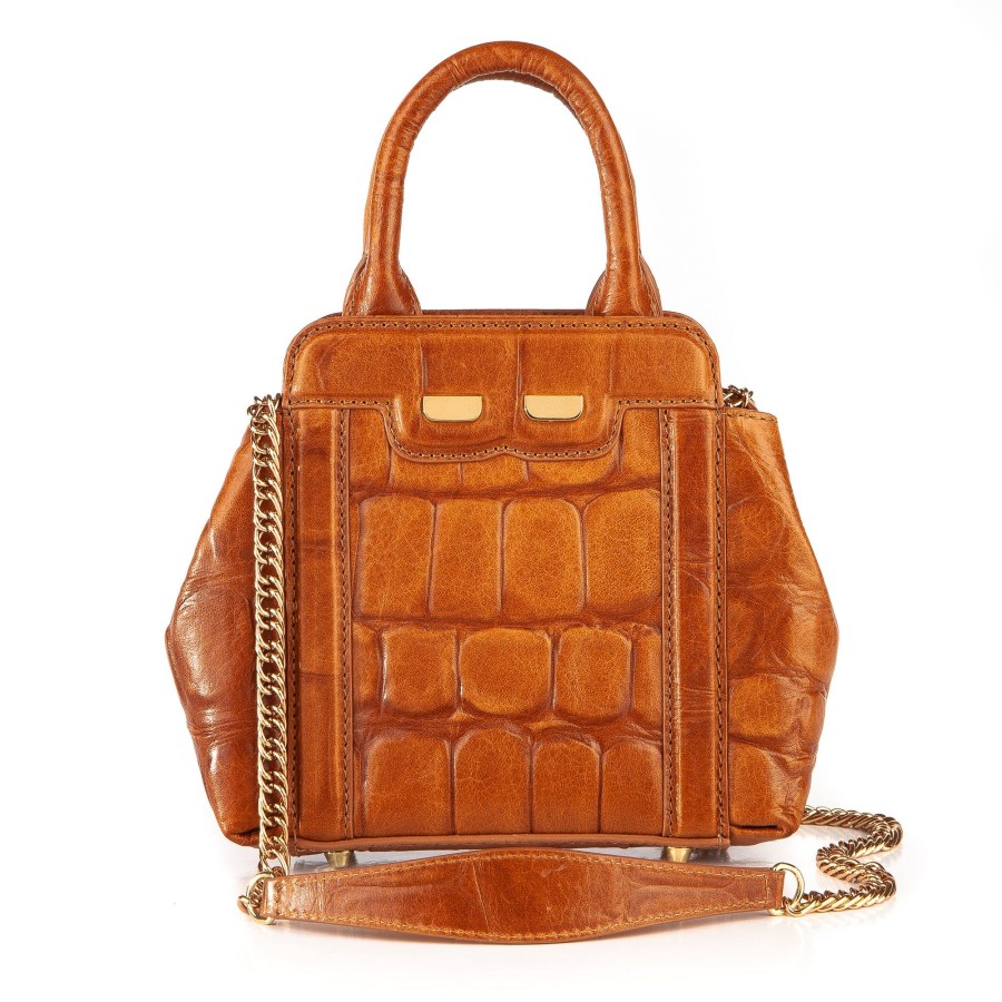 Women Bene Handbags | Mini Nott In Buffalo Xl Croc