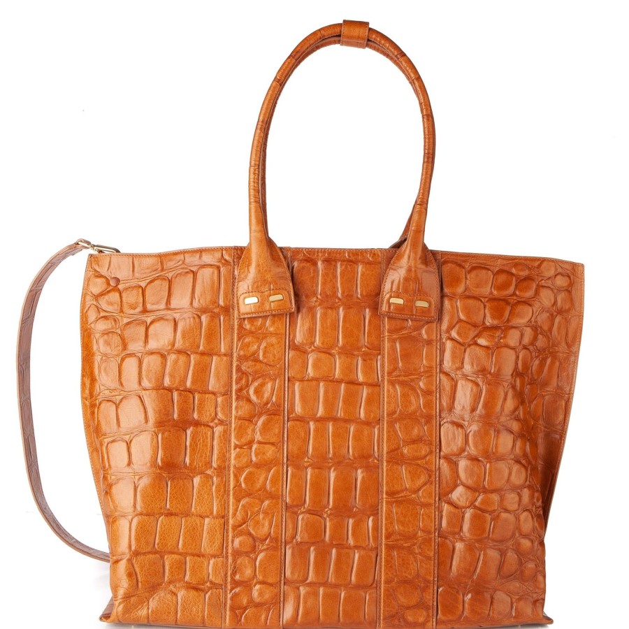 Women Bene Handbags | Stafford In Buffalo Xl Croc